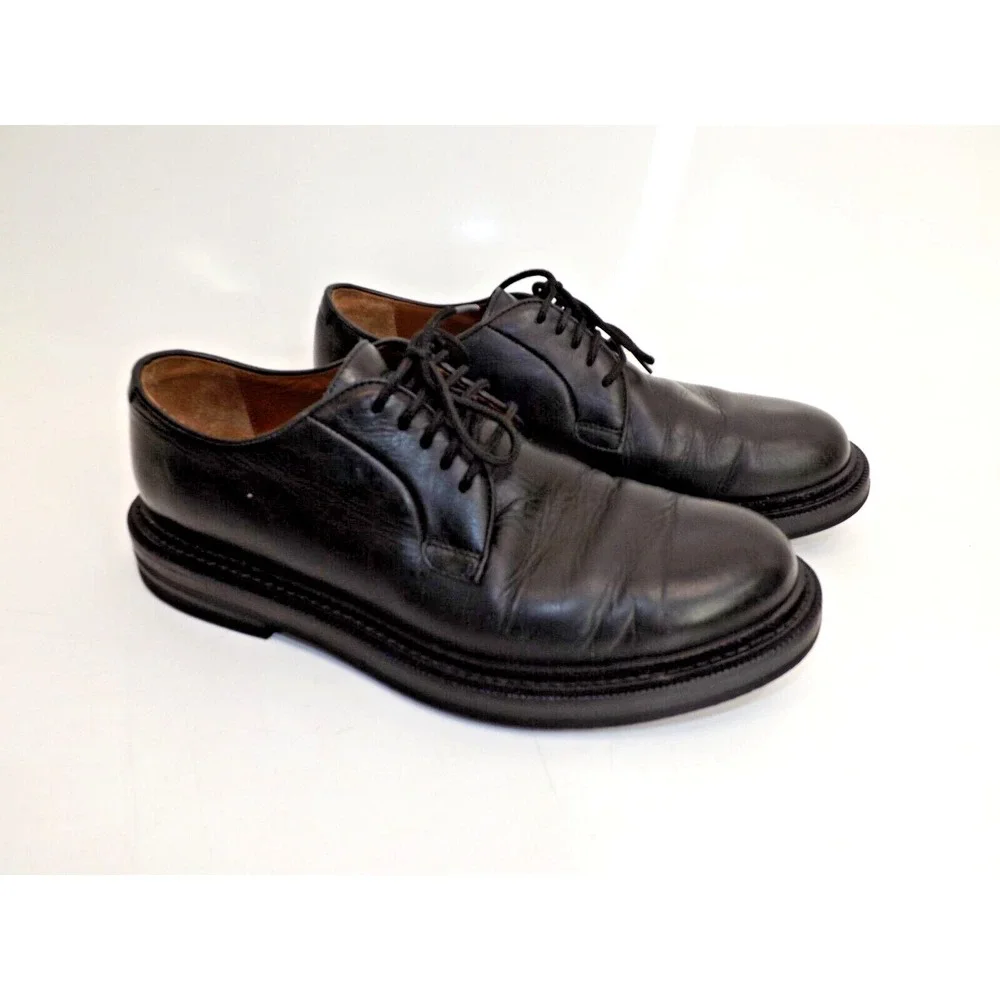 Aquatalia Made in Italy Black Leather Oxford # 449669 - Men's size 9 M